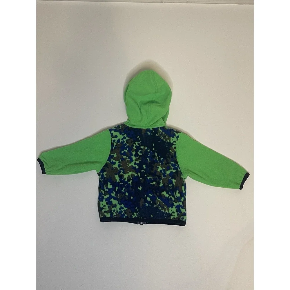 The North Face Infant 3-6M Fleece Hoodie Jacket Green Camo Full‎ Zip Baby